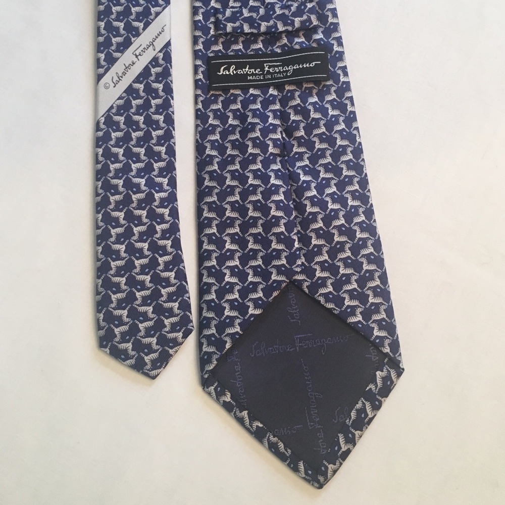Salvatore Ferragamo Zebra Print Tie